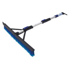 18" Extendable Snow Brush with ''T'' Opening and Ice Scraper