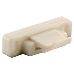 Sliding Window Latch, Spring Loaded, White Nylon