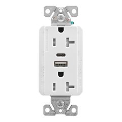 Combination USB A&C 20A Receptacle