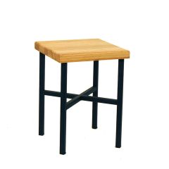11.5" Wood & Metal Plant Stand