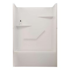 Sutton Two Piece Domeless Tub Shower- Left Hand Drain