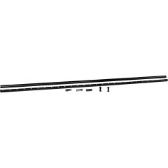 10' Black Top & Bottom Rail For 5/8" Pickets
