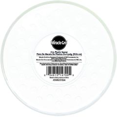 4" Clear Plastic Saucer