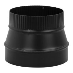 6" x 4" Black Matt Reducer (Small End Crimped)