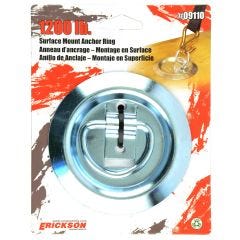 4.25" x 4.25" 1200 lb Zinc Plated Surface Mount Anchor