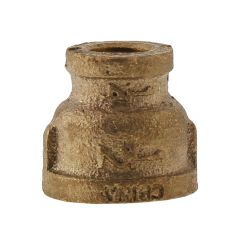 1/2" x 1/4" No Lead Bronze Reducing Bushing