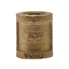 1/4" No Lead Bronze Coupling