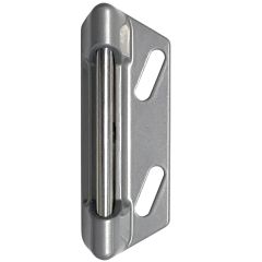 Spring-Loaded Strike For Fixed Latches In Silver