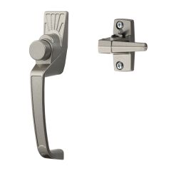 Classic Push-Button Handle Set In Silver