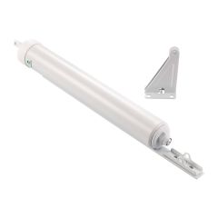 White Quick-Hold Door Closer, Extra-Heavy Duty