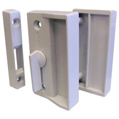 Screen Door Latch Set White