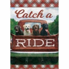 Garden Flag Catch A Ride
