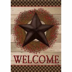 Large Flag Welcome Barn Star