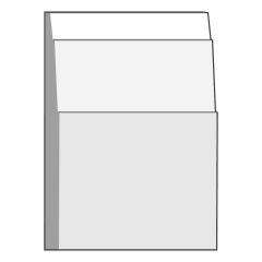 Primed MDF Shaker Base #30 1/2" x 5 1/4" x 14'