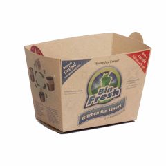 8L Kitchen Bin Liner Beige-6/Pack