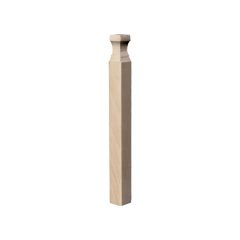 7/8" x 7/8" x 9-1/8" Pine Corner Block Base