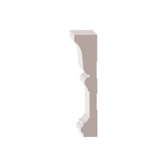 1.3/16" x 5.1/4" x 16' Prime MDF Architrave