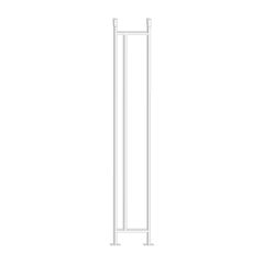 3/8" x 6" x 38" Iron Panel Baluster
