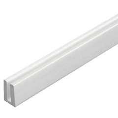 96" White Lattice Cap Moulding