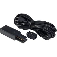 Track Lighting Wired End Black
