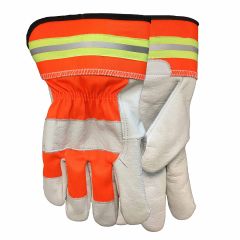 Hi Vis Buffalo Grain Combo Gloves - Extra Large
