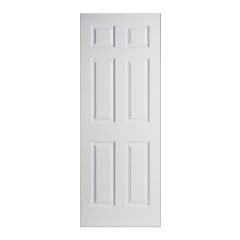 16" x 80" x 4-5/8" 6 Panel Hollow-Core Prehung Left Hand