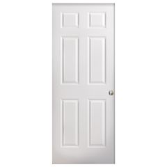 Porte âme creuse pre-mont gauche 6 pans 4 5/8 x 26 x 80 po