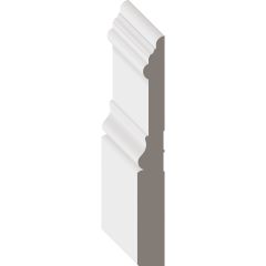 9/16" x 5" x 16' Primed MDF Colonial Base