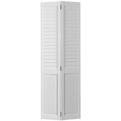 Porte pliante demi-persienne en pin 1 3/8 x 30 x 80 po