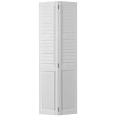 Porte pliante demi-persienne en pin 1 3/8 x 36 x 80 po