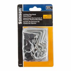 Assorted Peg Hooks 27 Pieces