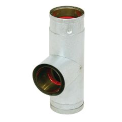 Selkirk 4" x 4" x 4" Tee And Cap Pellet Vent Black
