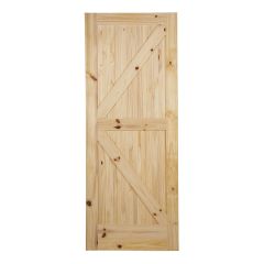 33" x 84" K Barn Knotty Pine Door