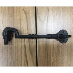6" Decorative Hook & Eye Black