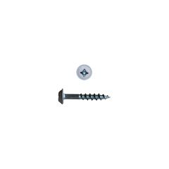 #8 x 2-1/2" White Head Round Washer Screws-100/Pack