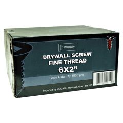 #6 x 2" Fine Drywall Screw-18.48 lb