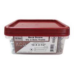 #10 x 3-1/2" Brown Deck Screw-10 lb