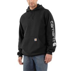MidWeight Signature Sleeve Logo Hooded Sweatshirt-M