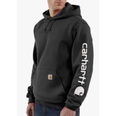 MidWeight Signature Sleeve Logo Hooded Sweatshirt-M
