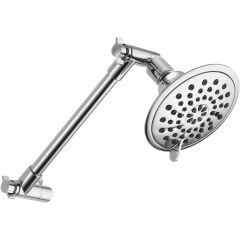 3 Setting Chrome Shower Head With Adjustable Arm