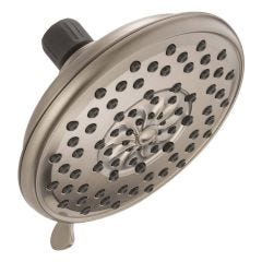 6" Satin Nickel Shower Head With 3 Settings
