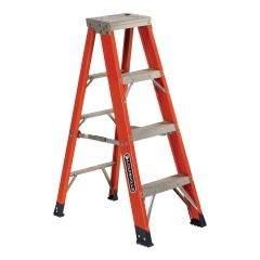 4' Fiberglass Step Ladder Grade 1AA With 375 Lbs Capacity