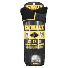 Dewalt Work Sock Black-3/Pack