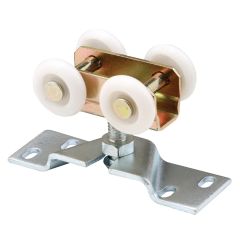 Pocket Door Roller & Bracket, Four 1" Nylon Wheels