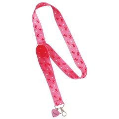 Breast Cancer Awareness Lanyard With "Hope" Charm