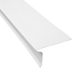 4.5" x 9.84' White Aluminum Front Flashing