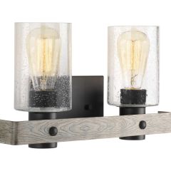 2 Light Gulliver Vanity Weathered Zinc