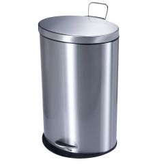 40L Stainless Steel Oval Pedal Bin