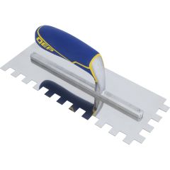 11" x 1/2" Square-Notch Stainless Steel Flooring Trowel
