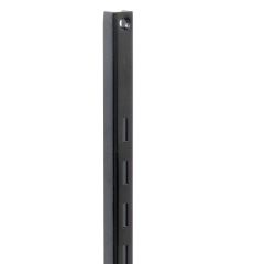 60" Black Single Slot Wall Standard For Shelf Brackets